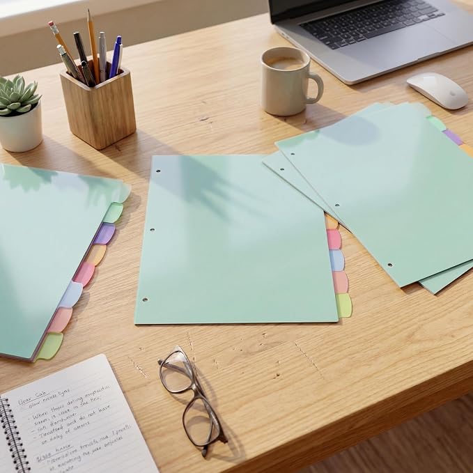 6 Sets of 48Pcs Binder Dividers - Image 7