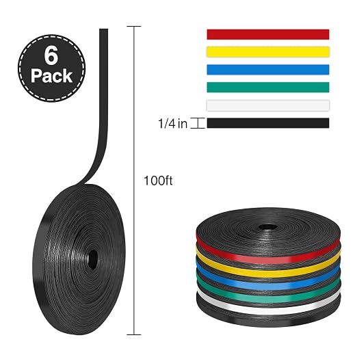 CHUNNIAO 1/4" Black Magnetic Strips - Image 2