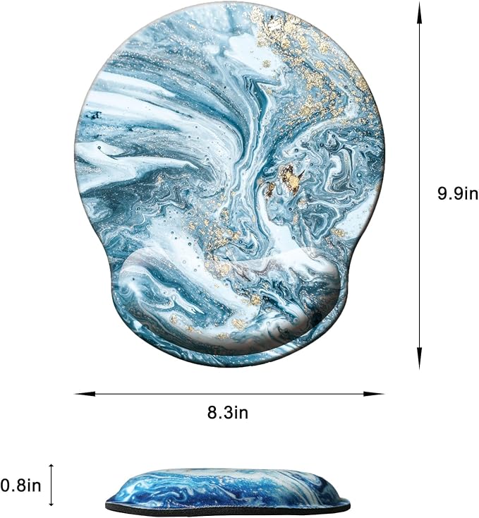 Mouse Pad with Wrist Support, Ergonomic Mouse Pad with Memory Foam Wrist Rest - Image 6