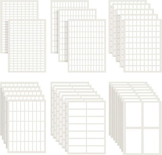 1723 Pieces Matte Labels Sticker Removable Rectangular Labels Writable Blank by Zonon
