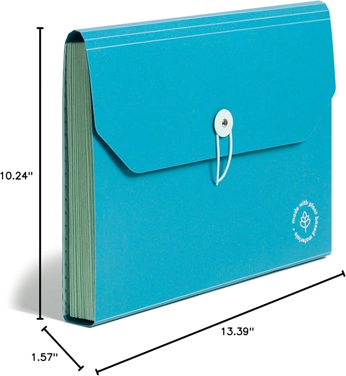 U Brands 13-Pocket Accordion File Organizer, Letter Size, Expandable File - Image 10