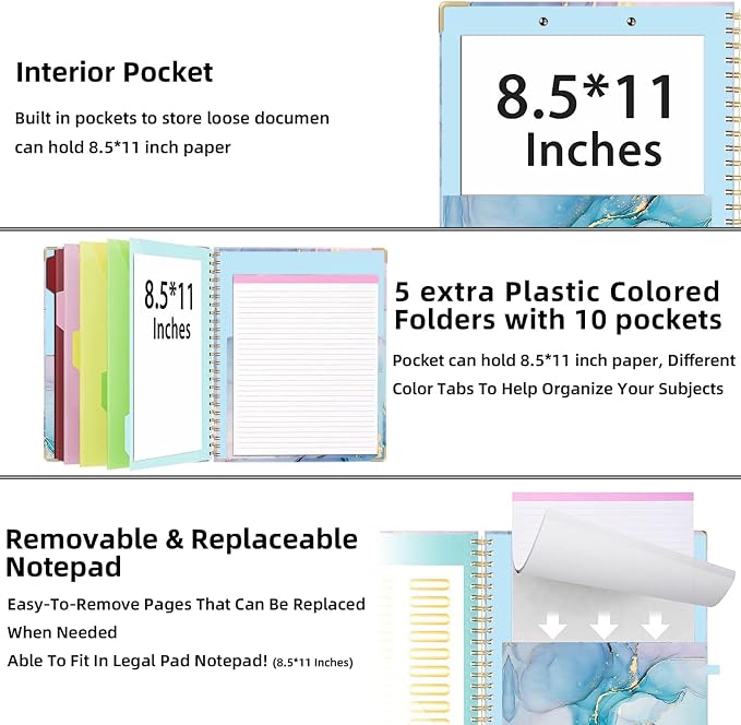 Lateefah Clipboard with Storage, File Folders with Pockets, Nursing Clipboard - Image 4