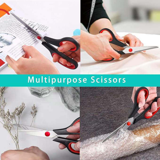 Scissors, 2 Pack 7.5 inch Scissors - Image 7