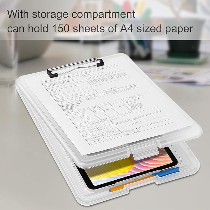 SITHON Nursing Clipboard with Storage, Heavy Duty Portable Writing Clipboard - Image 3