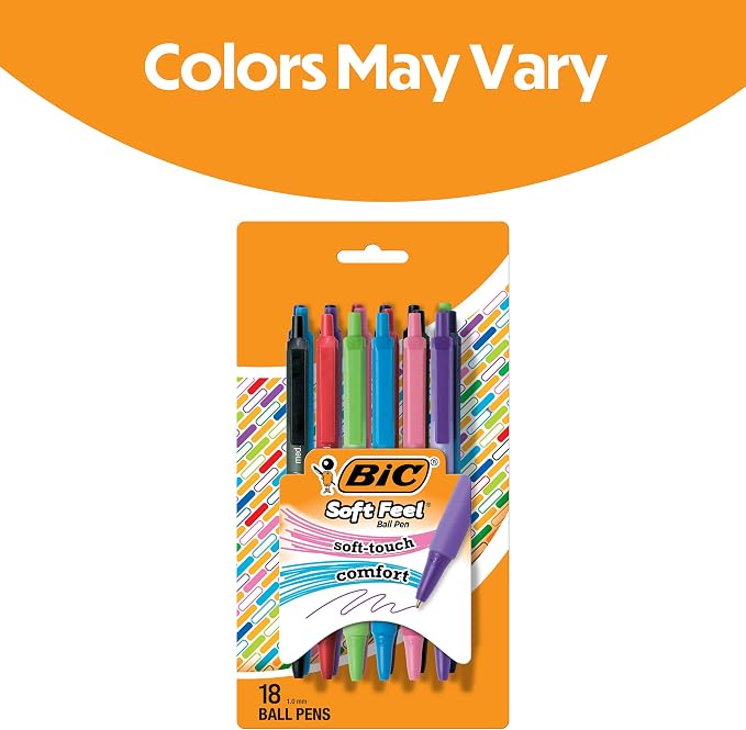 BIC Soft Feel Retractable Ballpoint Pen - Image 2