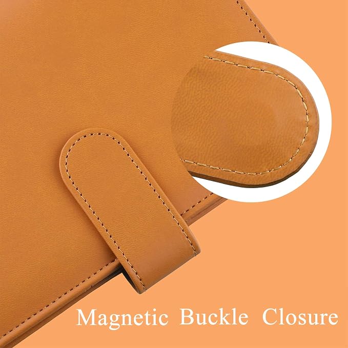 Antner A6 PU Leather Refillable 6 Ring Notebook Binder - Image 4
