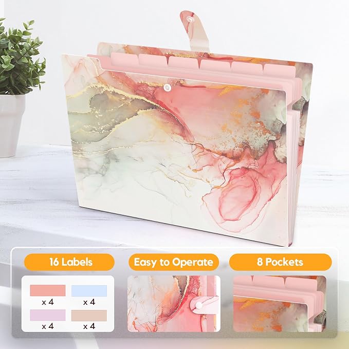 Expanding File Folder, Folders for Important Documents Organizer, Accordion - Image 2