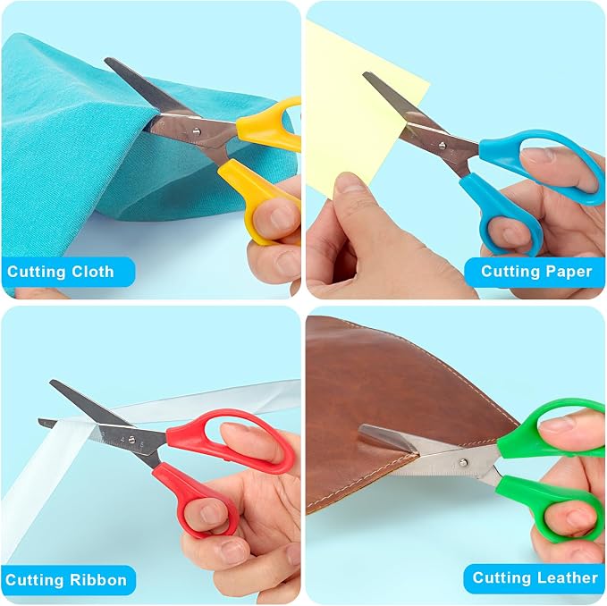 Toidgy 100 Pack Kids Scissors, 5 Inch Scissors Bulk - Image 5