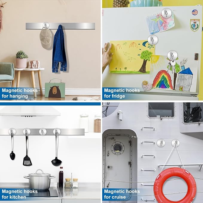 LOVIMAG Magnetic Hooks, 170lbs+ Strong Magnetic Hooks - Image 7