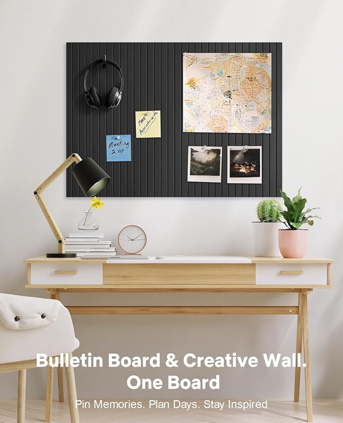 48" x 36" Large Cork Bulletin Board Tiles, Peel and Stick Felt Wall Panels - Image 5