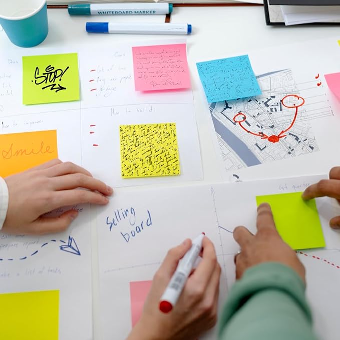 Sticky Notes 3x3, 8 Pack Sticky Pads 100 Sheet/Pad, Bulk Sticky Note Pads - Image 6