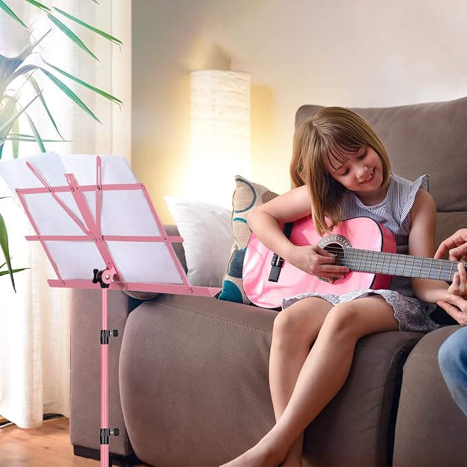 CAHAYA Portable Sheet Music Stand: Dual Use Desktop Book Holder Folding - Image 6