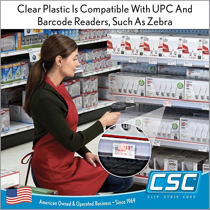 Clip Strip Corp. Price/Data Channel Label Holder Chips, 2.25" L x 1.25" H - Image 7