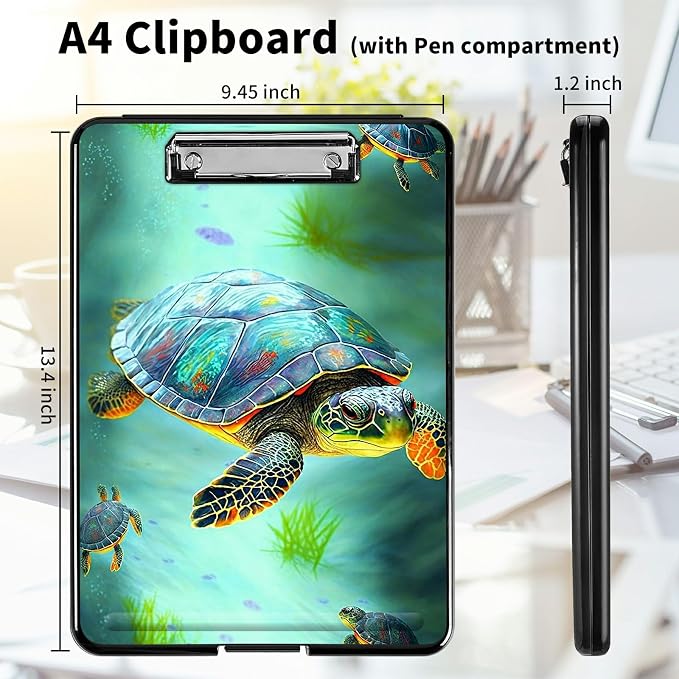 A4 Clipboards, Heavy Duty Waterproof Nursing Plastic Folder Clipboard - Image 2