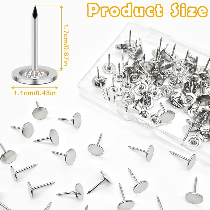 100 Pcs Heavy Duty Thumb Tacks - Image 2
