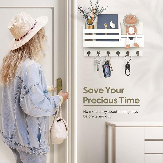 FifthQuarter Key Holder Wall Mount: Key and Mail Holder - Image 6