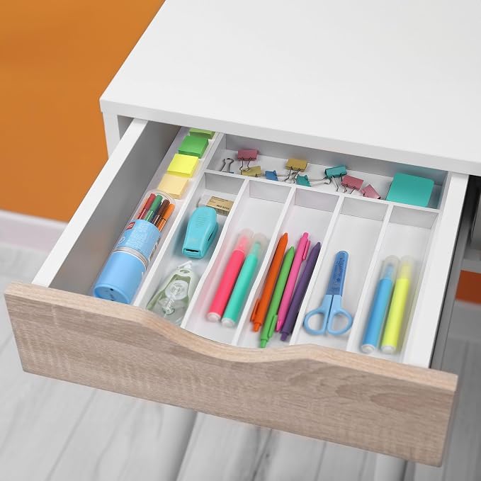 oridom Kitchen Bamboo Silverware Organizer, Kitchen Drawer Organizer - Image 7