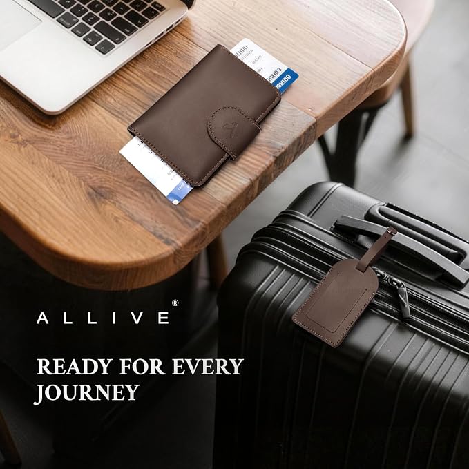 ALLIVE Genuine Leather Passport Holder - Image 6