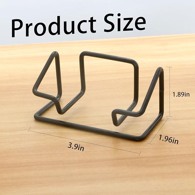 2 Pack Business Metal Business Card Holder office decor Card Holder Desk Display - Image 2