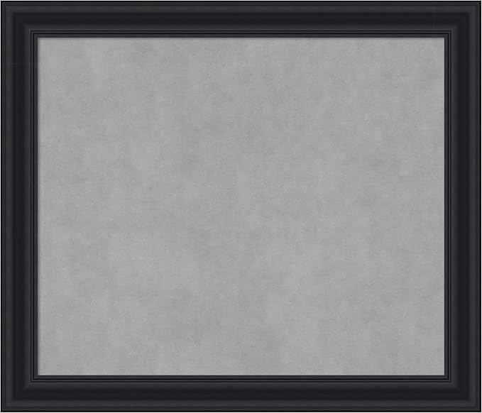 Amanti Art Black Framed Magnetic Board 24x28 Medium Vision Board by AmantiArt