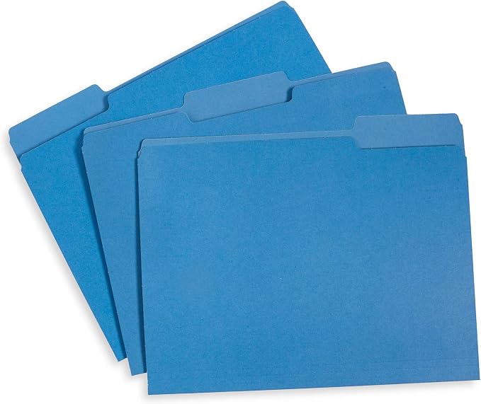 File Folder, 1/3 Cut Tab, Letter Size, 100 Per Box - Image 2