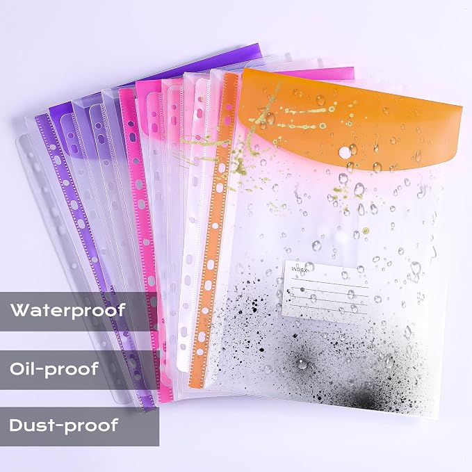 XKDOUS Document Organizer Linen Folio Folders - Image 9