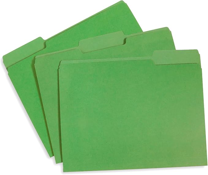 Blue Summit Supplies File Folder, 1/3 Cut Tab, Letter Size, 100 Per Box - Image 2