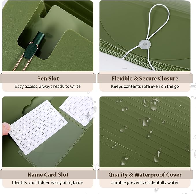 SKYDUE Accordion File Organizer, Expanding File Folder - Image 3