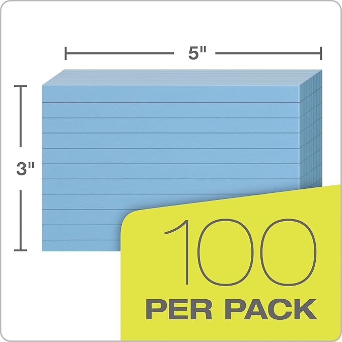 Oxford Ruled Color Index Cards - Image 3