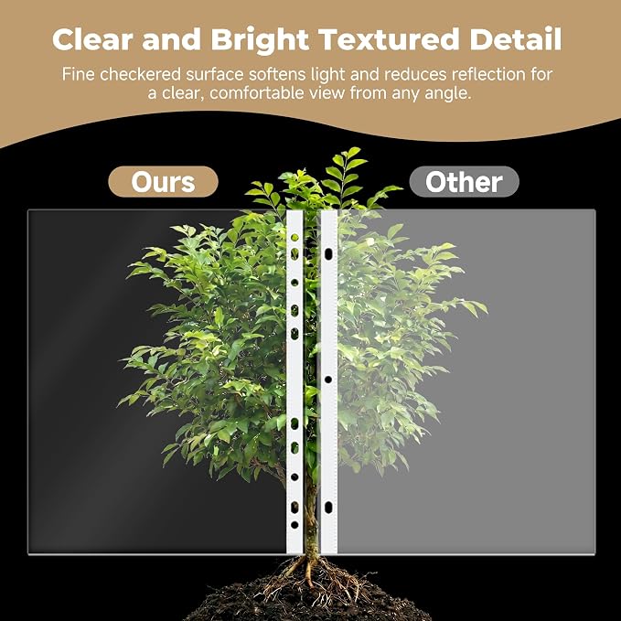 Pauuooa 120 Pack Clear Sheet Protectors 8.5 × 11 Inch, - Image 6