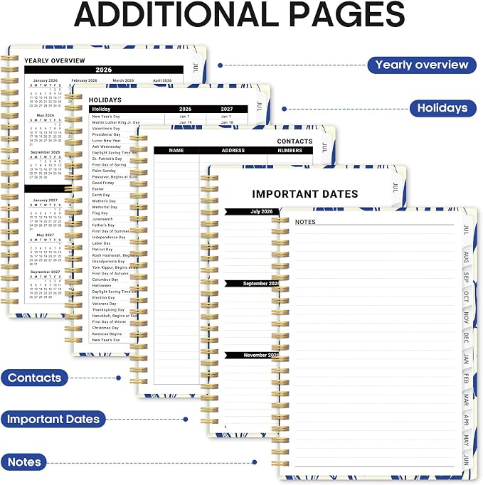 Planner 2026-2027, Academic Year Weekly and Monthly Calender Planner, from Jul - Image 5