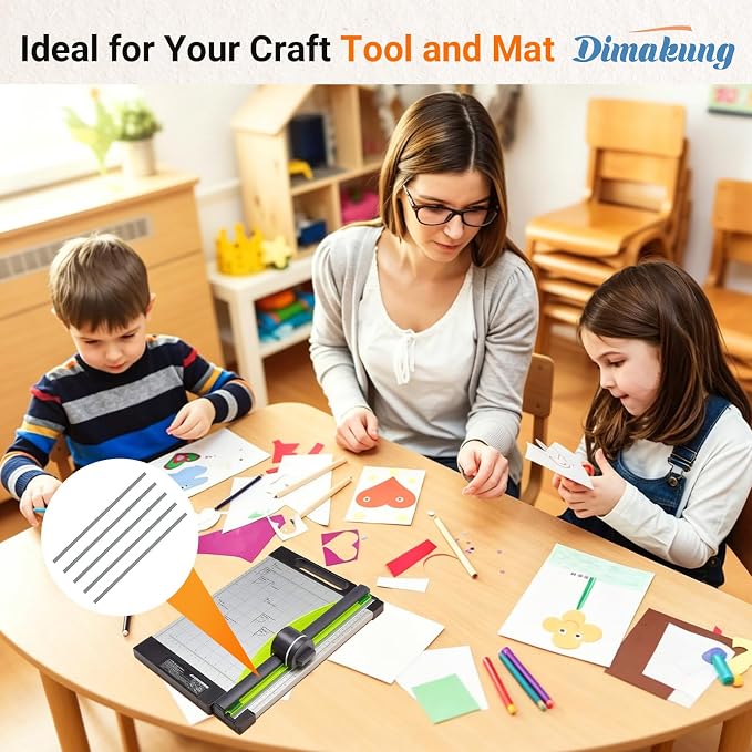 RM-12 Paper Cutting Mat for 12” Paper Trimmer & Craft Cutting Tool, Reusable - Image 7