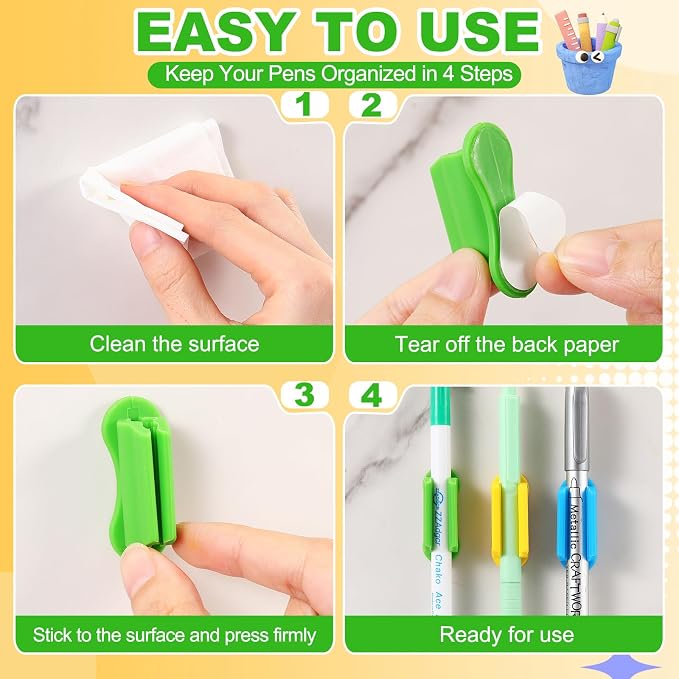 Sherr 60 Pack Adhesive Pencil Holders - Image 4