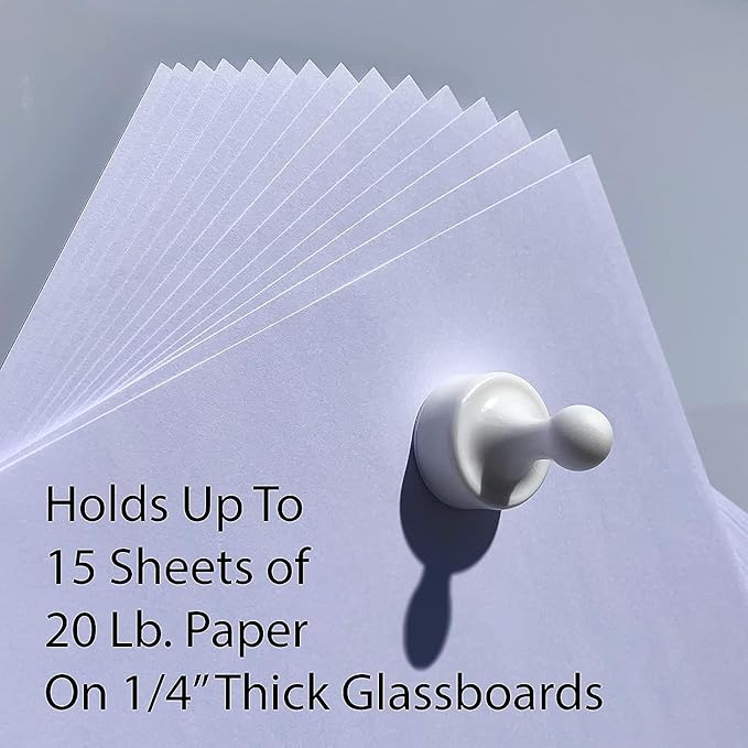 GLASSBOARD STUDIO Powerful Neodymium Magnets, Pawn-Shaped - Strong Fridge/Refrigerator and Whiteboard Magnet, Ideal for Office, Kitchen, Crafts - Rare Earth, Heavy Duty (3, Meadow Lilac)-DeskLoop Office
