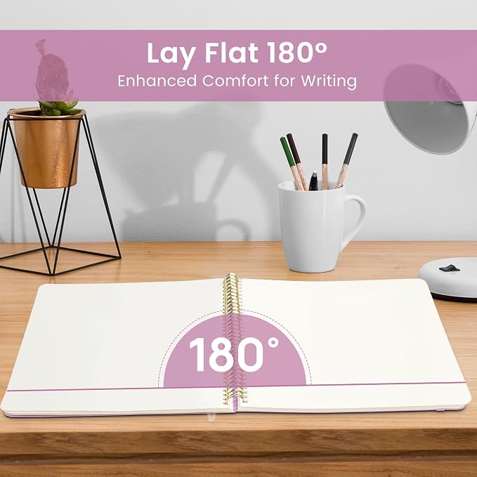 Taja Spiral Blank Notebook, 8.5"x11" Notebooks - Image 3