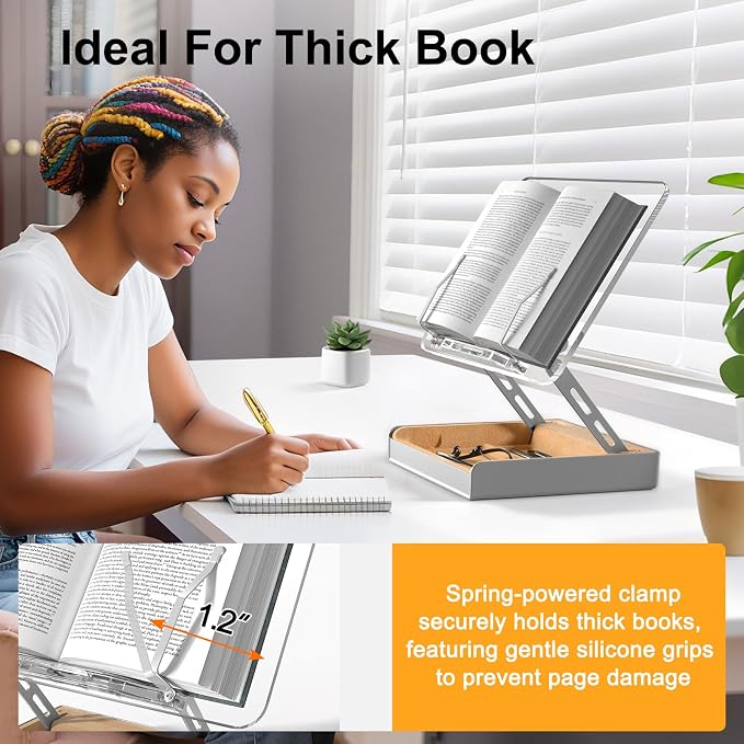 Book Stand with Storage, Book Holder - Image 5
