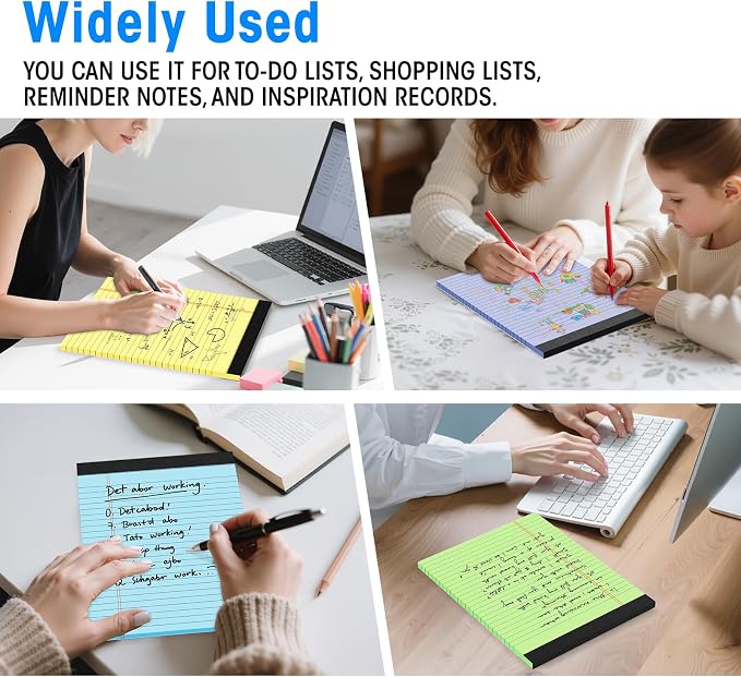 6 Packs Legal Pads 8.5 x 11 Inch, 30Sheets/Pack, College Ruled & Perforated - Image 7