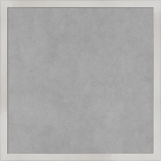 Amanti Art Silver Framed Magnetic Board 17x17 Small Vision Board by AmantiArt
