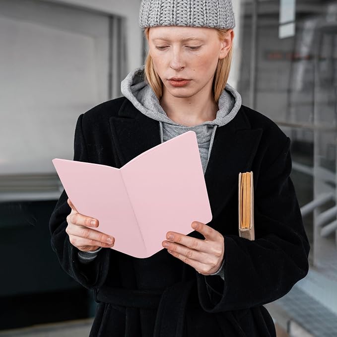 Ddaowanx Notebooks, Journals in Bulk, Blank Paper Sketchbooks, 72 Pages, 36 Sheets, 80GSM, 8.3x5.5 Inch, A5 Size, Travel Writing Notebooks Journal for Office School Supplies (Blank-48pack, 8 Colors)-DeskLoop Office