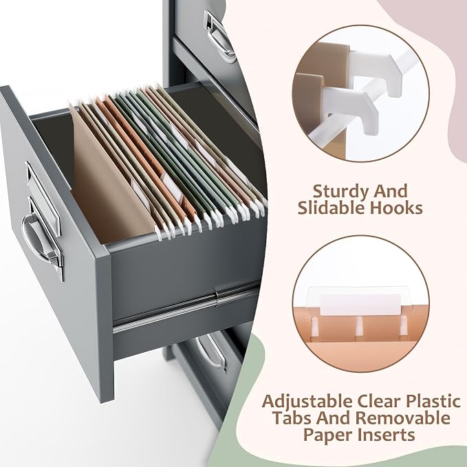 gisgfim 16pack Poly Plastic Hanging File Folders Letter Size 11.8 x 8.85 Inches - Image 3