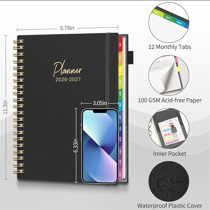 EMSHOI 2026-2027 Appointment Book, 15-Minute Hourly Academic Planner, Large Size - Image 6