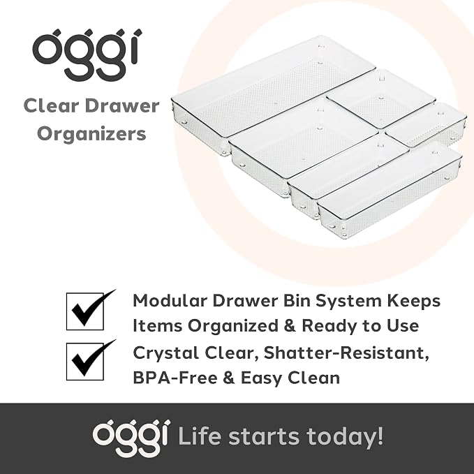 Oggi Clear Drawer Organizer - Image 7