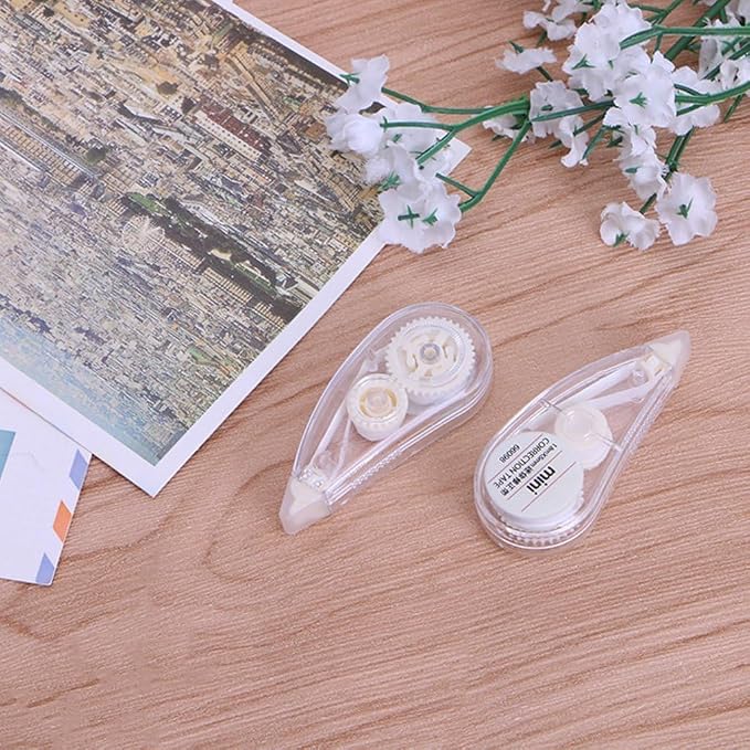 2 Pcs White Cute Correction Tape Mini Roller White Out Eraser, School Office - Image 7