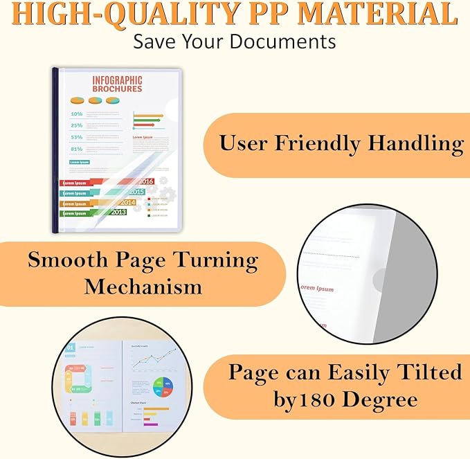 30 Pack Report Covers with Sliding Bar - Image 4