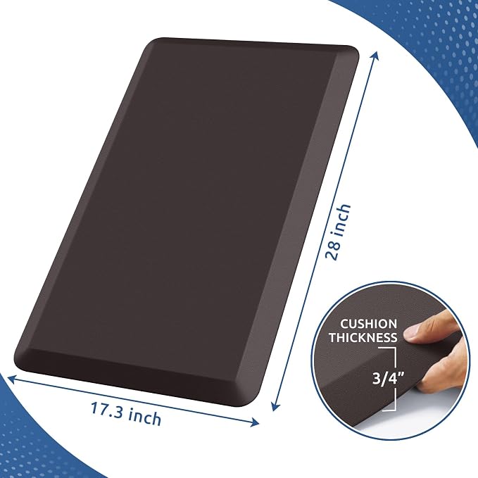 KitchenClouds Kitchen Mat Cushioned Anti Fatigue Kitchen Rug Non Slip Standing - Image 2