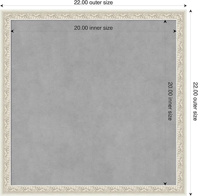 Amanti Art Silver Framed Magnetic Board 22x22 Medium Vision Board - Image 2