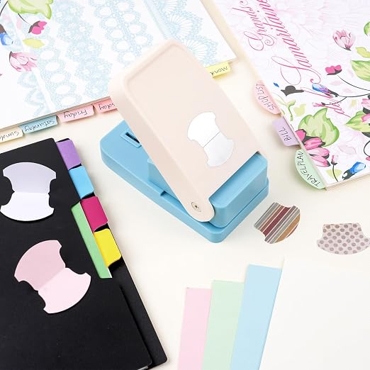 Tab Punch, Tab Puncher for Paper Crafts, DIY Index Tabs Puncher Loose Leaf - Image 7