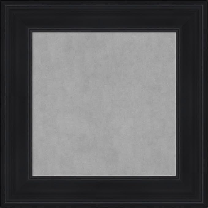 Amanti Art Black Framed Magnetic Board 17x17 X-Small Vision Board by AmantiArt