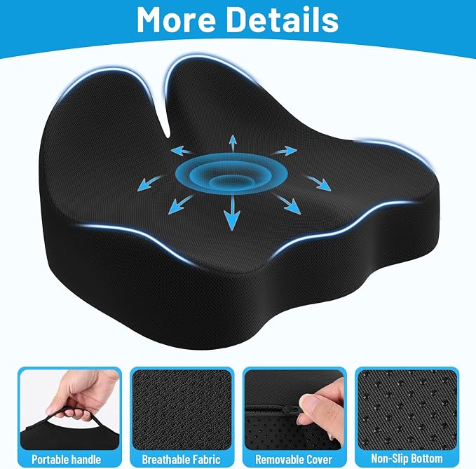 Cushzone Memory Foam Seat Cushion - Image 4