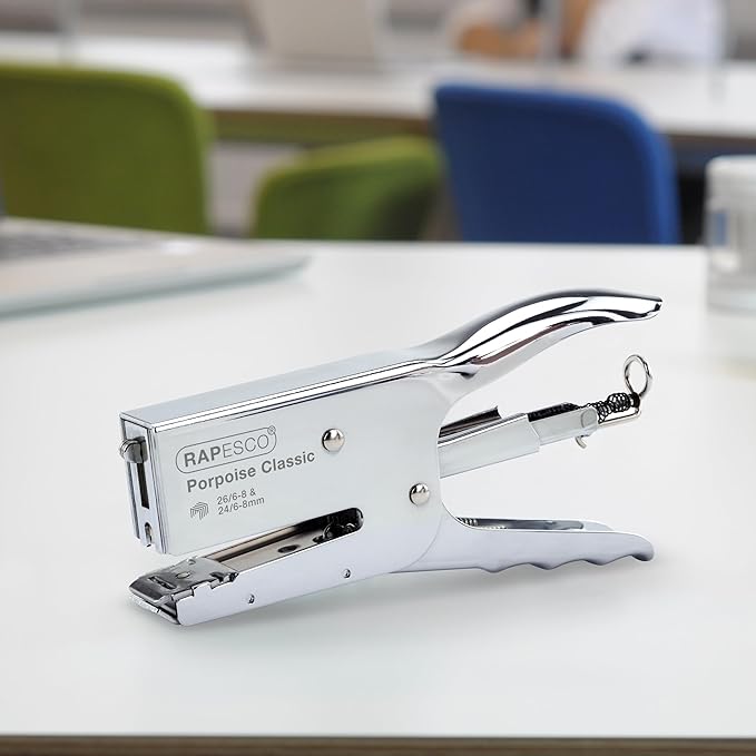 Rapesco R81000A3 Porpoise Classic Stapling Plier, 45 Sheet Capacity, Uses Type - Image 2